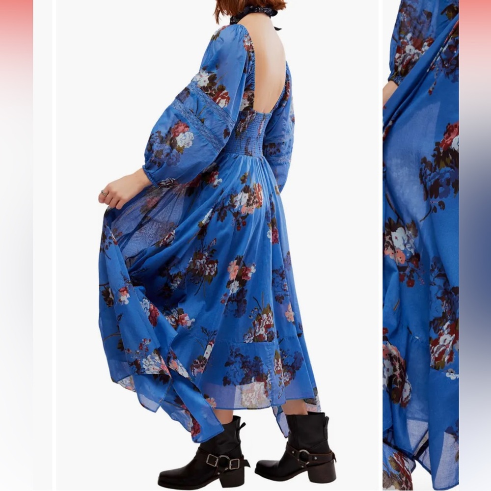 NWT FREE PEOPLE Morning Glory Maxi Dress - Picture 12 of 13